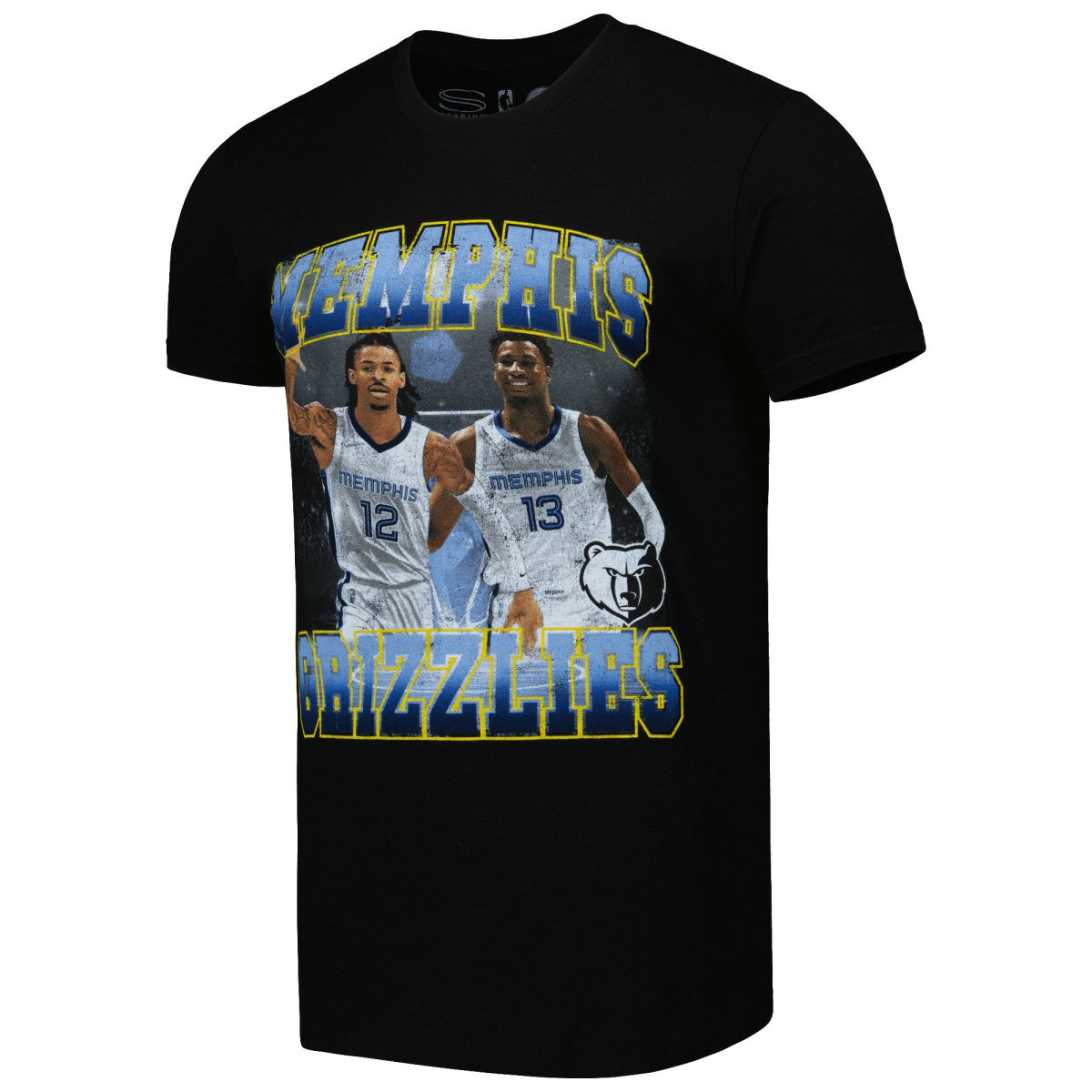 NBA - Ja Morant & Jaren Jackson Jr. Memphis Grizzlies Stadium Essentials Unisex Player Duo T-Shirt - Black