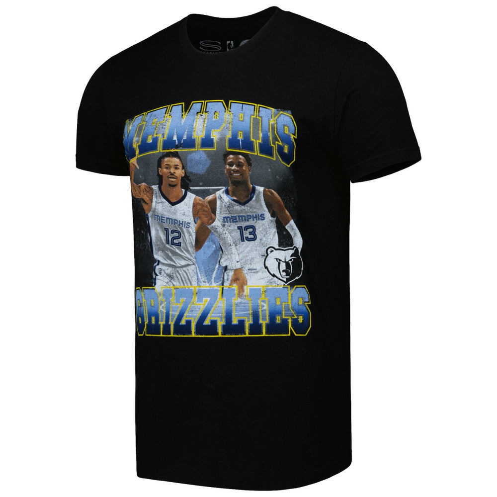 NBA - Ja Morant & Jaren Jackson Jr. Memphis Grizzlies Stadium Essentials Unisex Player Duo T-Shirt - Black