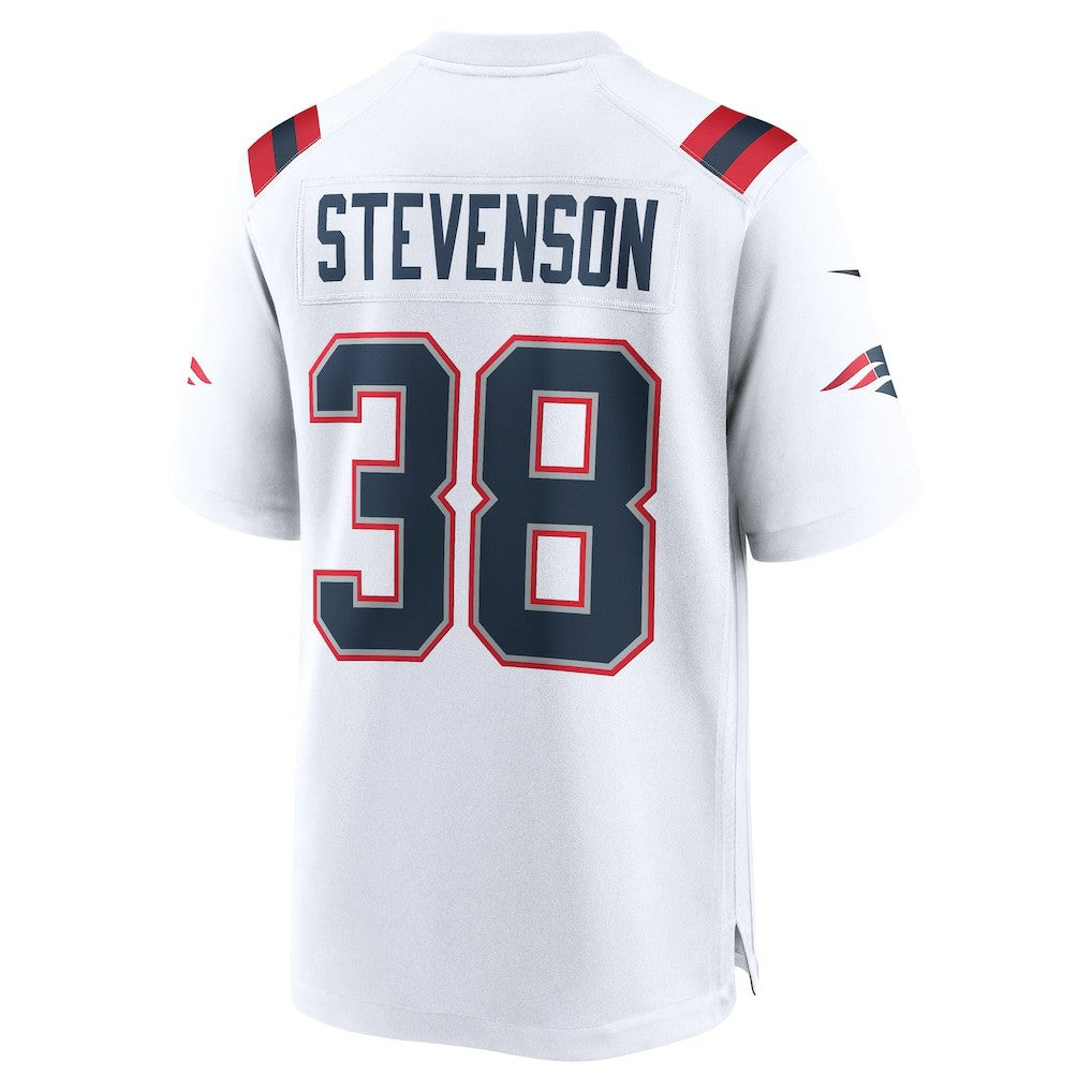 Rhamondre Stevenson New England Patriots Game Player Jersey White - Nike