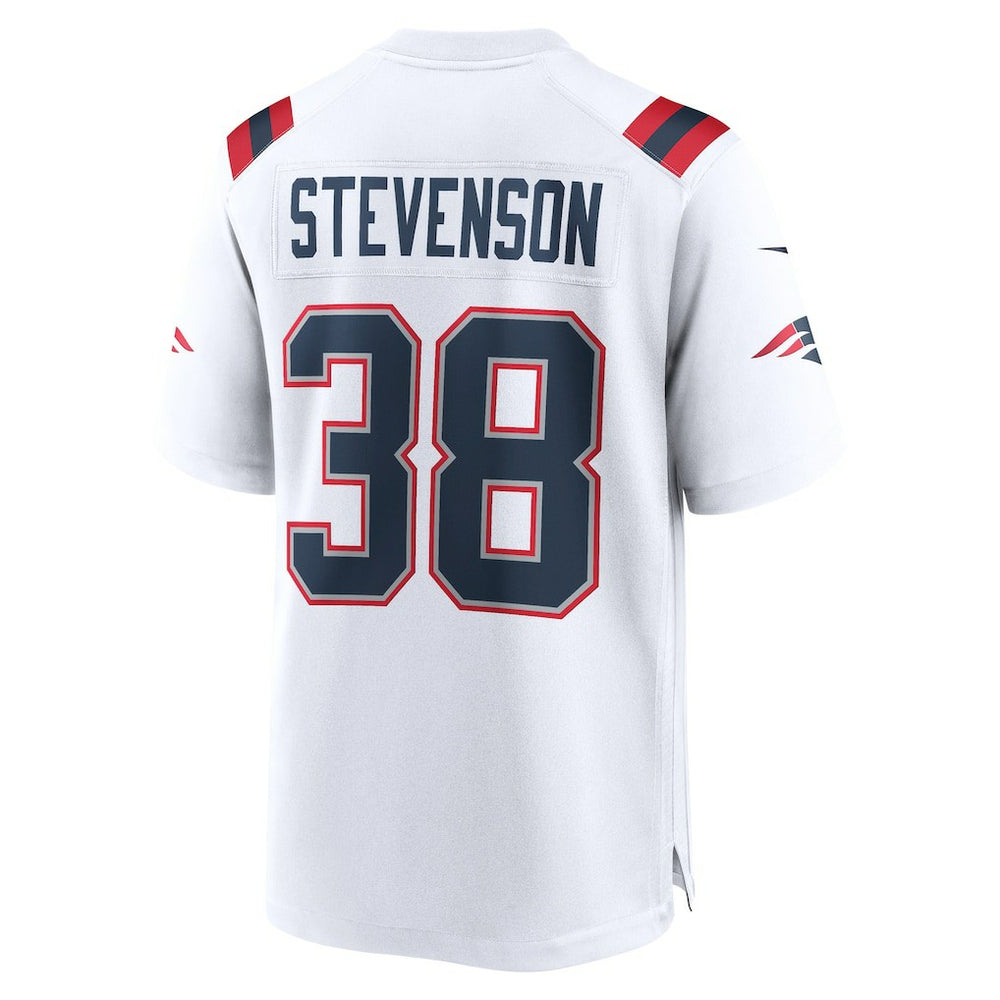 Rhamondre Stevenson New England Patriots Game Player Jersey White - Nike