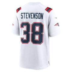Rhamondre Stevenson New England Patriots Game Player Jersey White - Nike