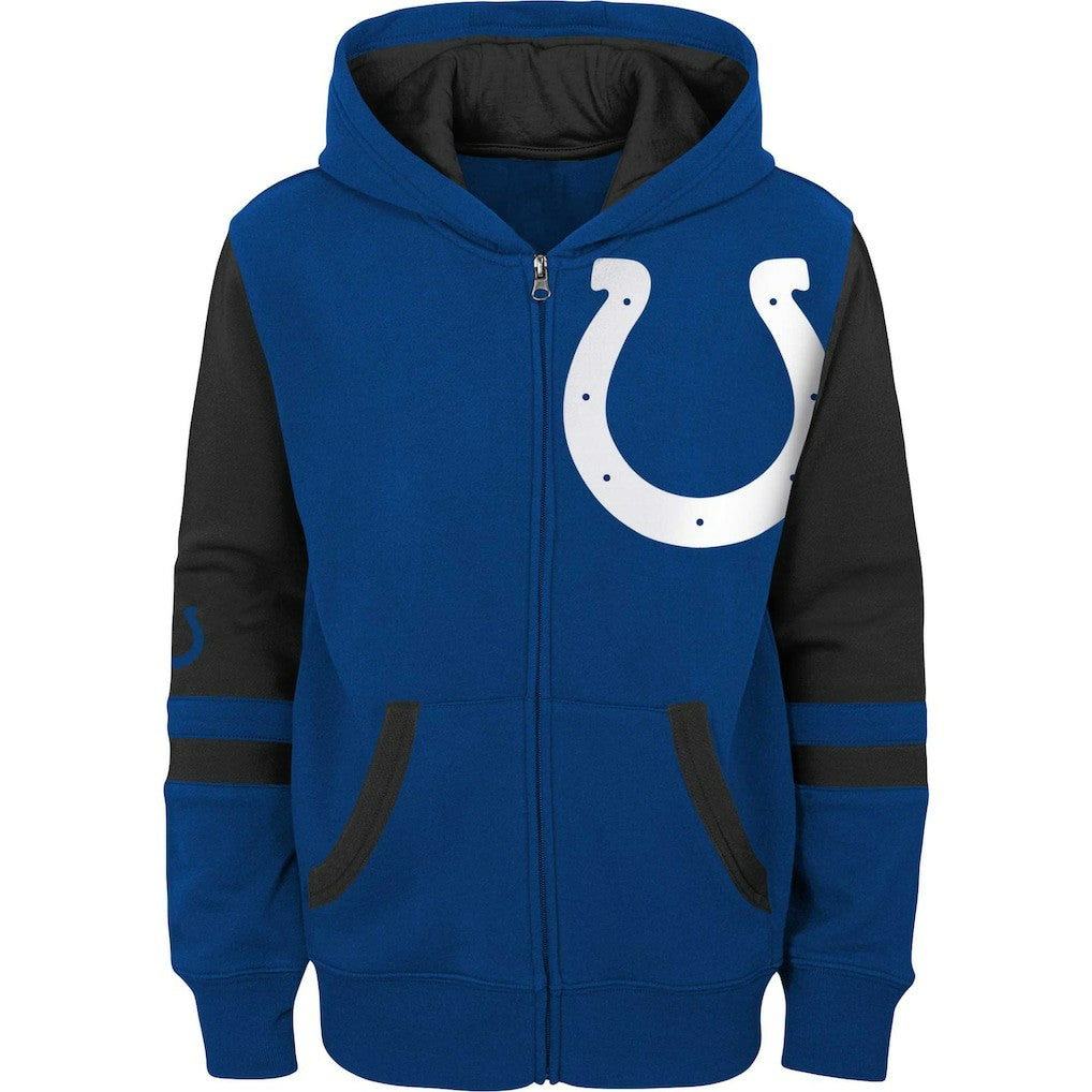 Indianapolis Colts Preschool Stadium Color Block Full-Zip Hoodie Royal - NFL
