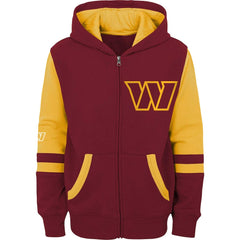 Washington Commanders Preschool Stadium Color Block Full-Zip Hoodie Burgundy - NFL