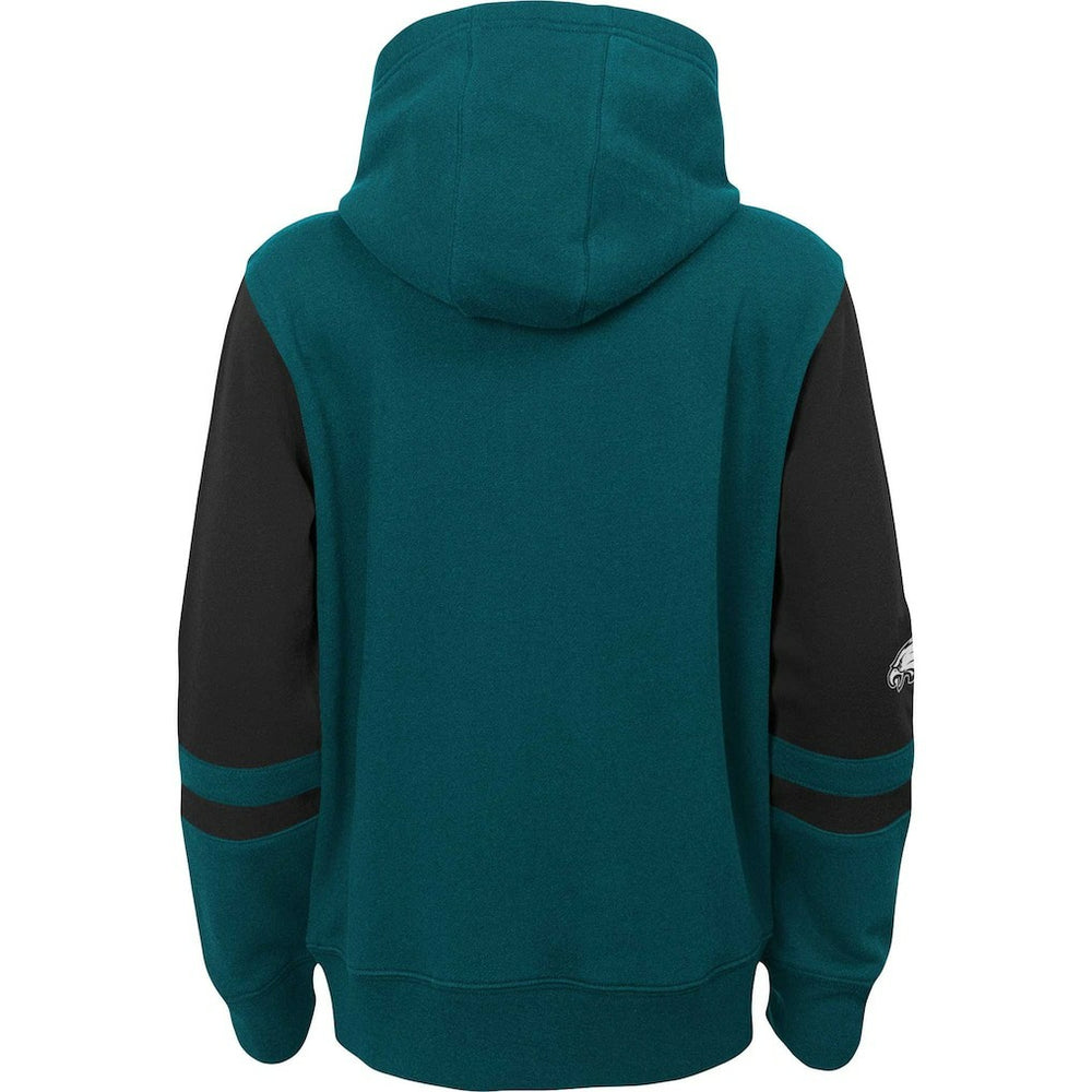 Philadelphia Eagles Preschool Stadium Color Block Full-Zip Hoodie Green - NFL