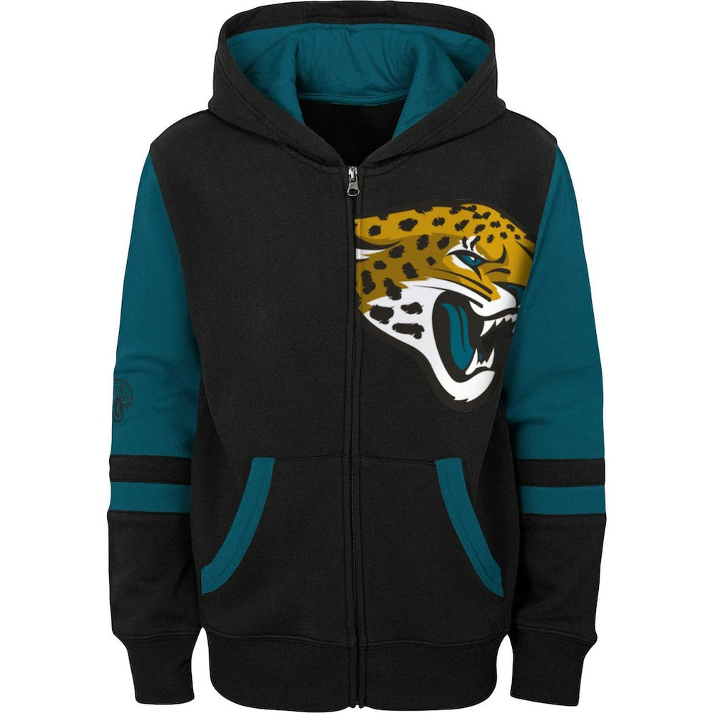 Jacksonville Jaguars Preschool Stadium Color Block Full-Zip Hoodie Black - NFL