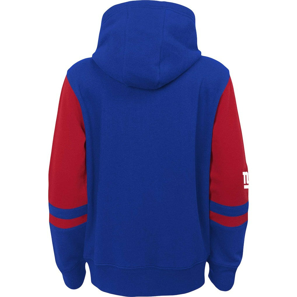 New York Giants Preschool Stadium Color Block Full-Zip Hoodie Royal - NFL