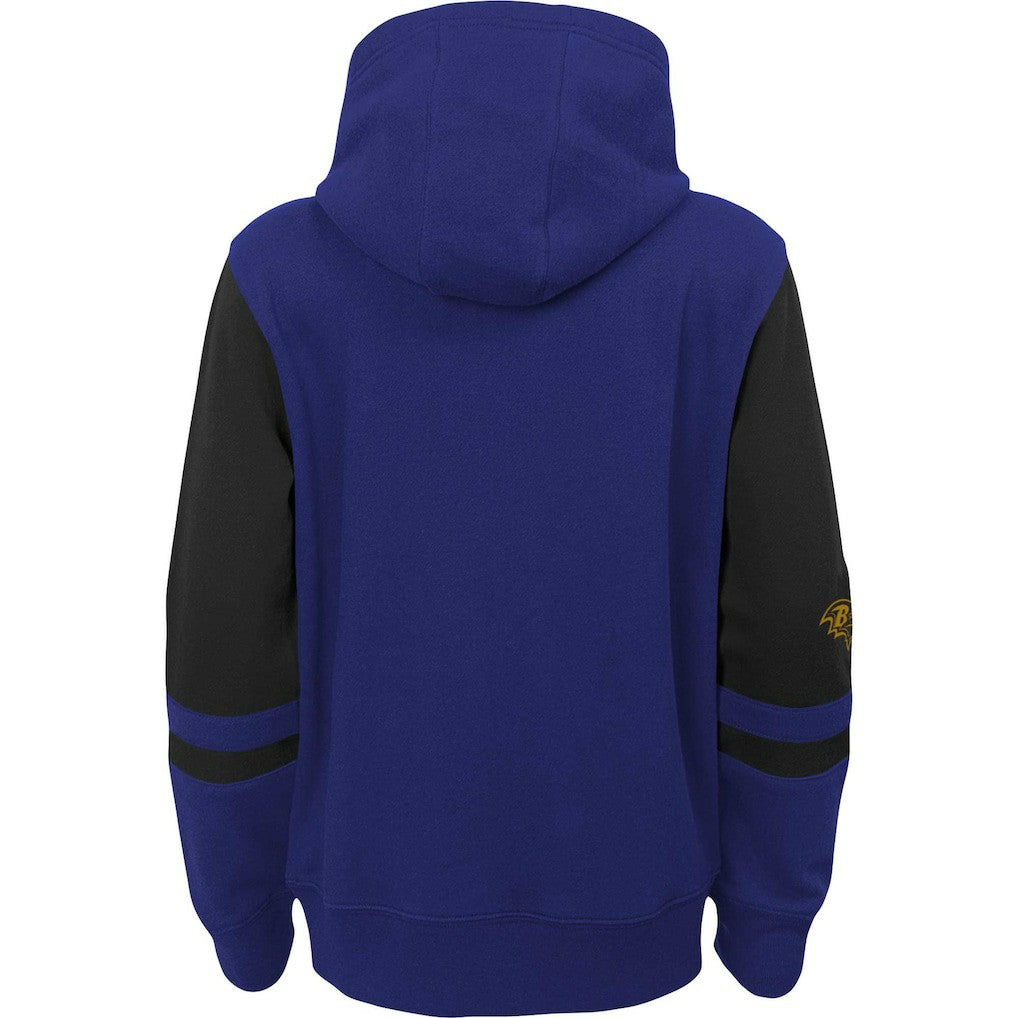 Baltimore Ravens Preschool Stadium Color Block Full-Zip Hoodie Purple - NFL