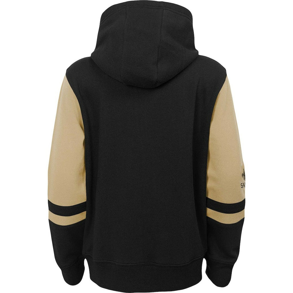 New Orleans Saints Preschool Stadium Color Block Full-Zip Hoodie Black - NFL