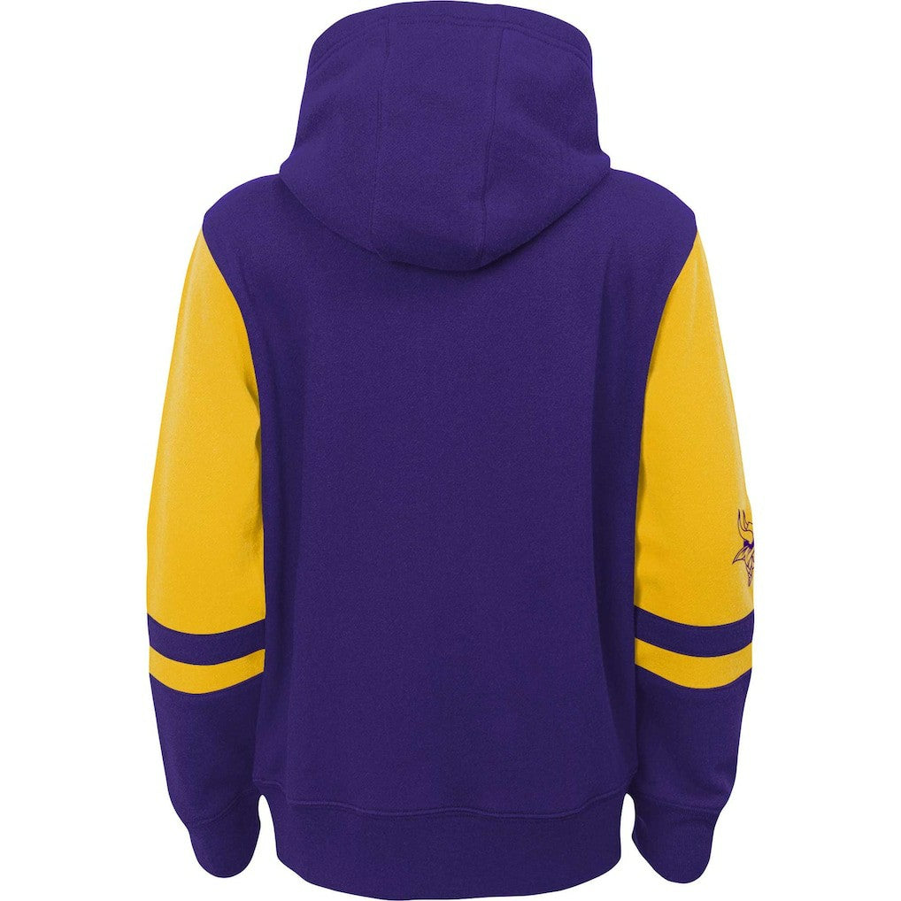 Minnesota Vikings Preschool Stadium Color Block Full-Zip Hoodie Purple - NFL