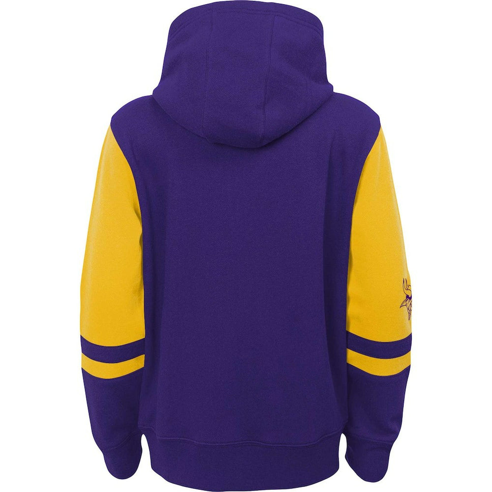 Minnesota Vikings Preschool Stadium Color Block Full-Zip Hoodie Purple - NFL