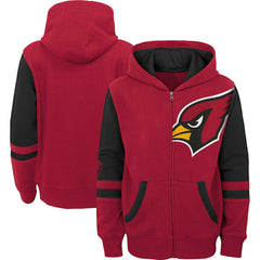 Arizona Cardinals Youth Colorblock Full-Zip Hoodie Cardinal - NFL