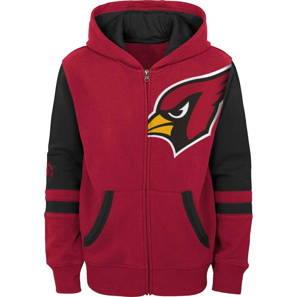 Arizona Cardinals Youth Colorblock Full-Zip Hoodie Cardinal - NFL