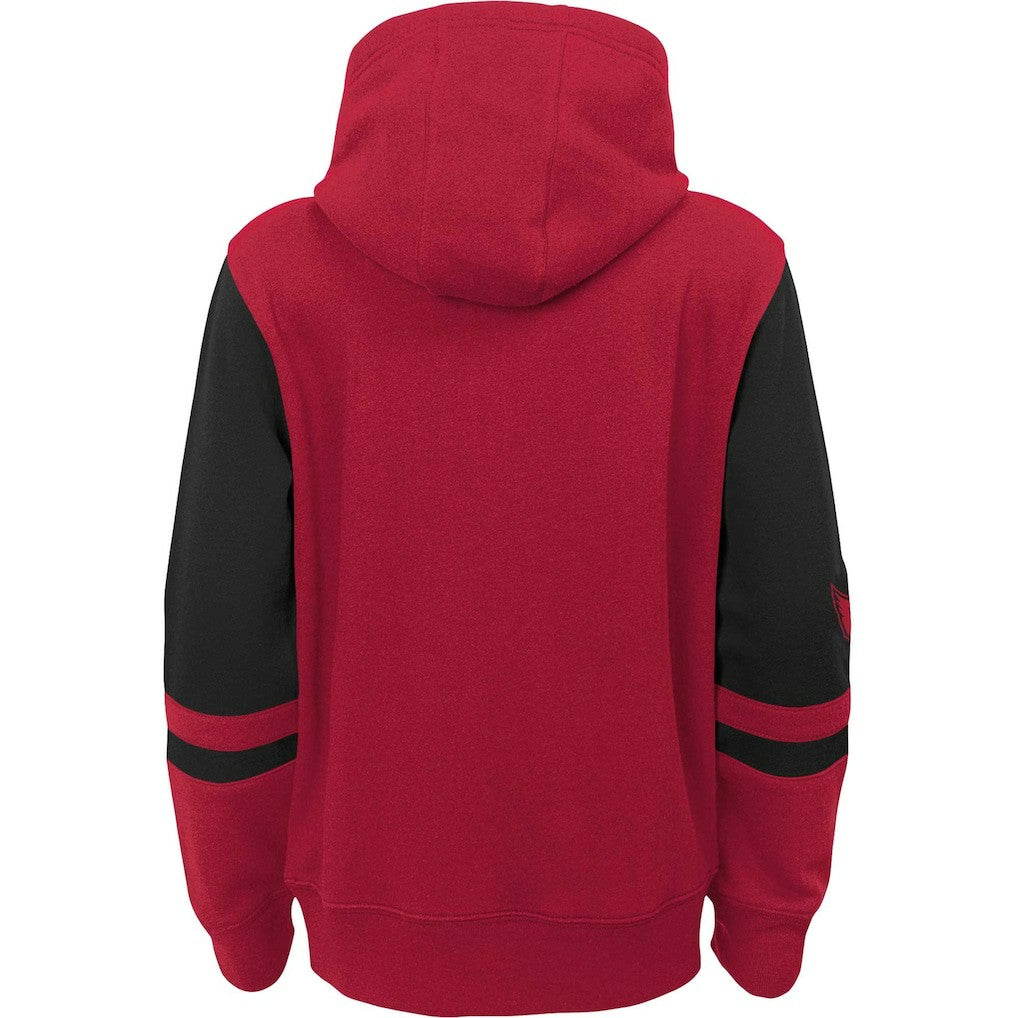 Arizona Cardinals Youth Colorblock Full-Zip Hoodie Cardinal - NFL