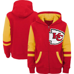 Kansas City Chiefs Youth Colorblock Full-Zip Hoodie Red - NFL