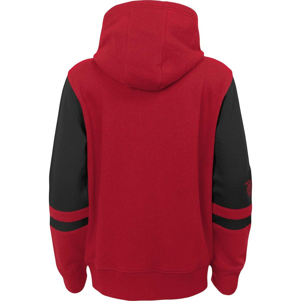 Atlanta Falcons Youth Colorblock Full-Zip Hoodie Red - NFL