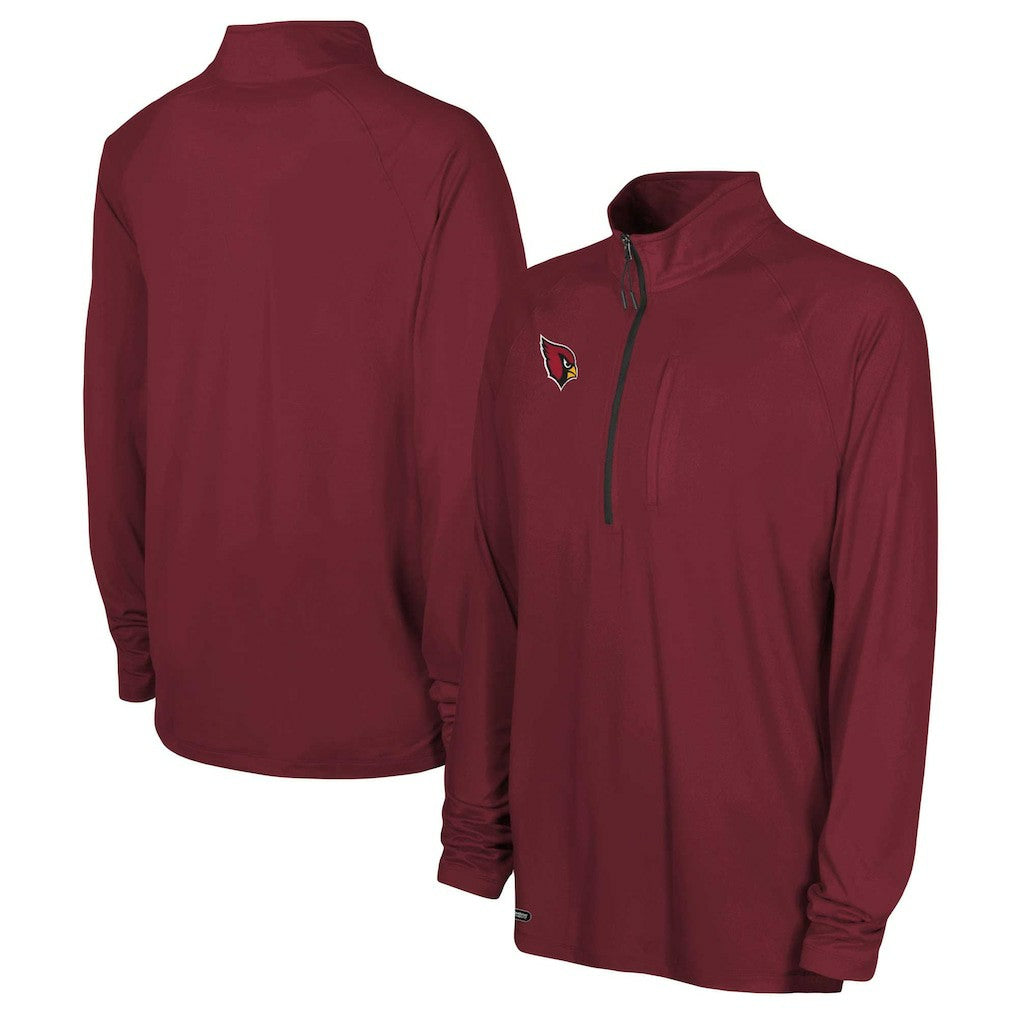 Arizona Cardinals Combine Authentic Raglan Quarter-Zip Top Cardinal - NFL
