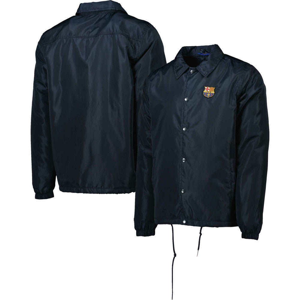 Barcelona Coaches Full-Snap Jacket - Navy