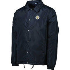 Manchester City Coaches Full-Snap Jacket - Navy