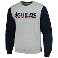 Club America Kangaroo Pullover Sweatshirt - Gray/Navy