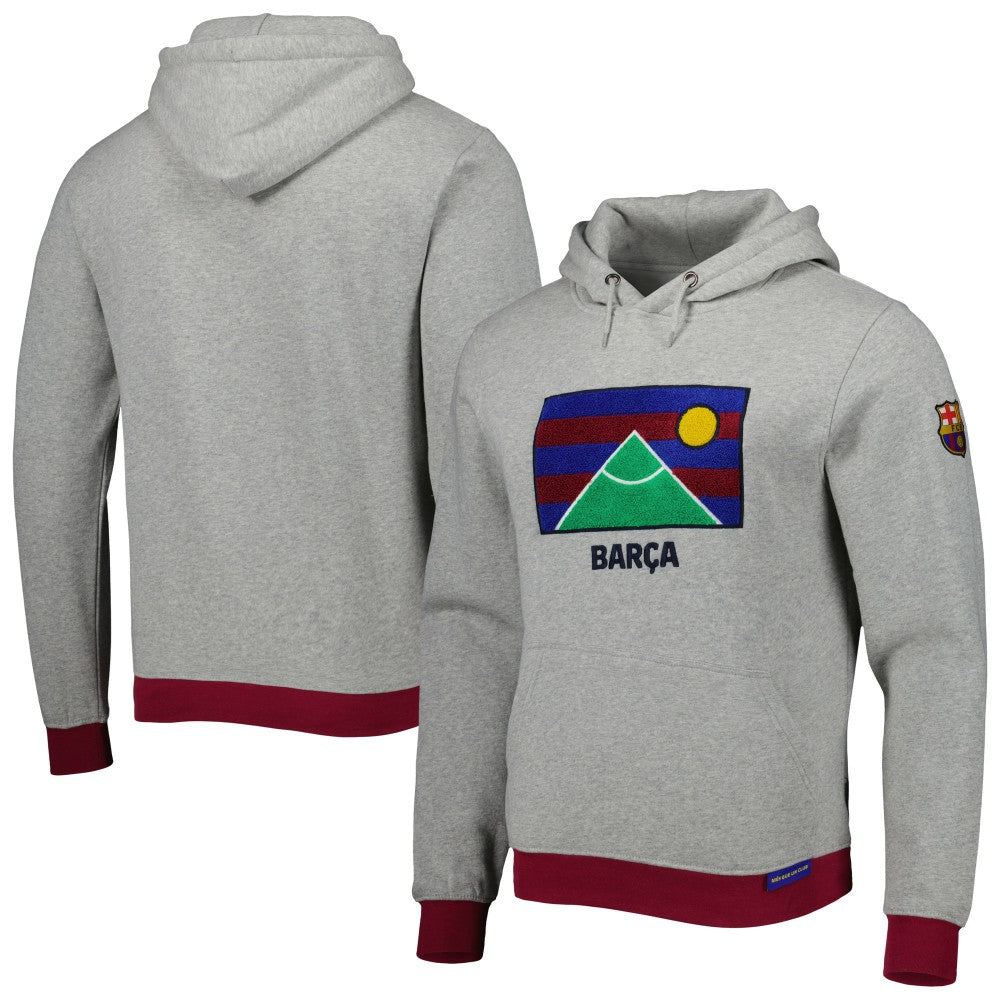 Barcelona Lifestyle Pullover Hoodie - Heather Gray