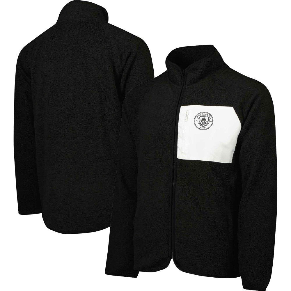 Manchester City Pile Raglan Full-Zip Jacket - Black