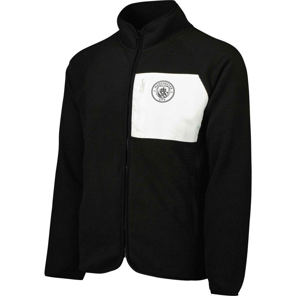 Manchester City Pile Raglan Full-Zip Jacket - Black