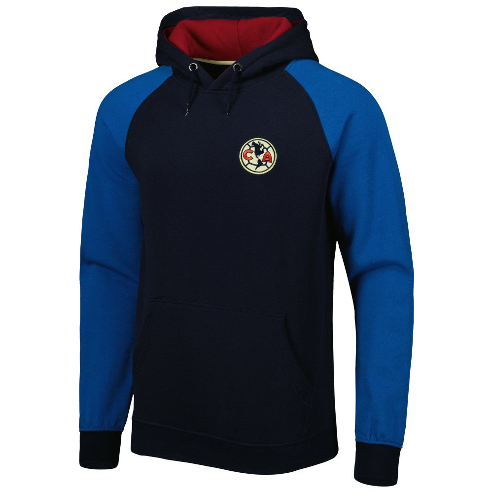 Club America Pride Raglan Pullover Hoodie - Navy/Blue
