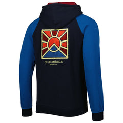 Club America Pride Raglan Pullover Hoodie - Navy/Blue