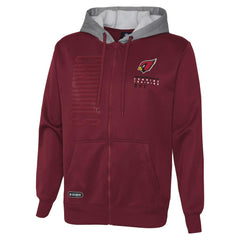 Arizona Cardinals Combine Authentic Field Play Full-Zip Hoodie Sweatshirt Cardinal - NFL