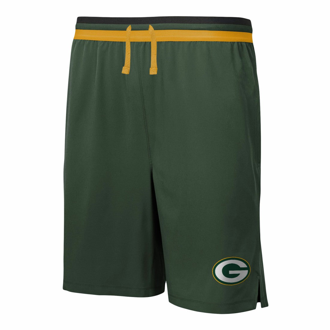Green Bay Packers Cool Down Tri-Color Elastic Training Shorts Green - NFL