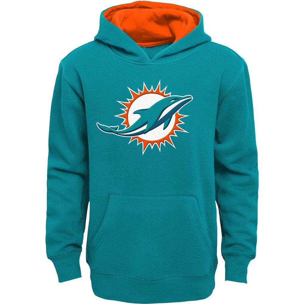 Miami Dolphins Youth Prime Pullover Hoodie Aqua - NFL