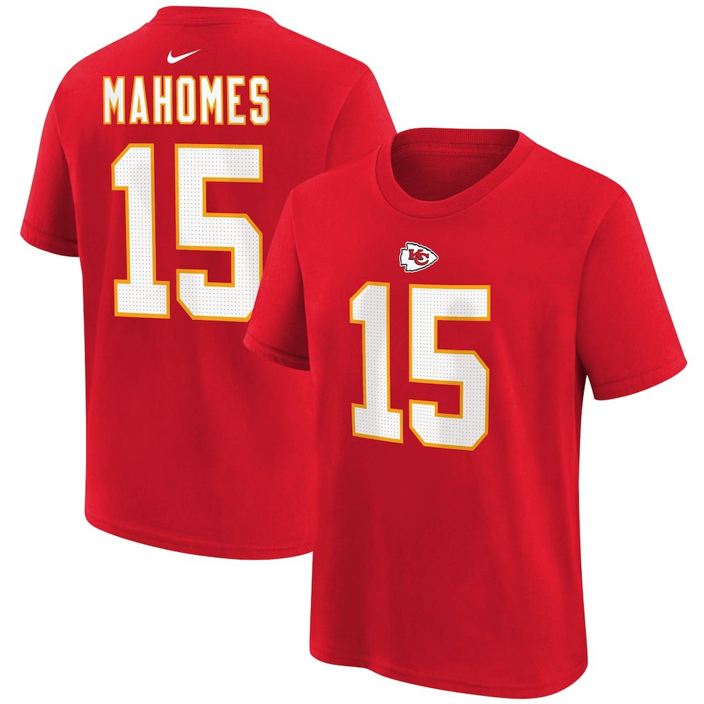 Patrick Mahomes Kansas City Chiefs Youth Player Name & Number T-Shirt Red - Nike