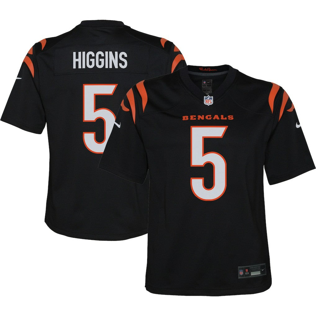 Tee Higgins Cincinnati Bengals Youth Game Jersey Black - Nike