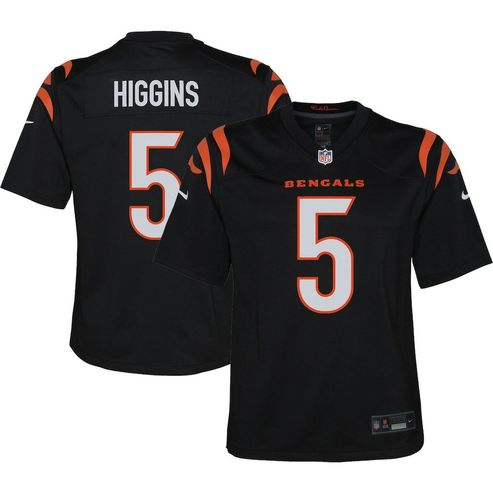 Tee Higgins Cincinnati Bengals Youth Game Jersey Black - Nike