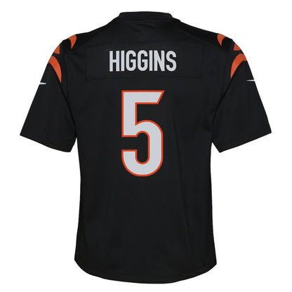Tee Higgins Cincinnati Bengals Youth Game Jersey - Black | NFL Jerseys