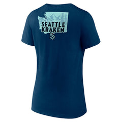 Seattle Kraken Women's Territorial V-Neck T-Shirt Deep Sea Blue