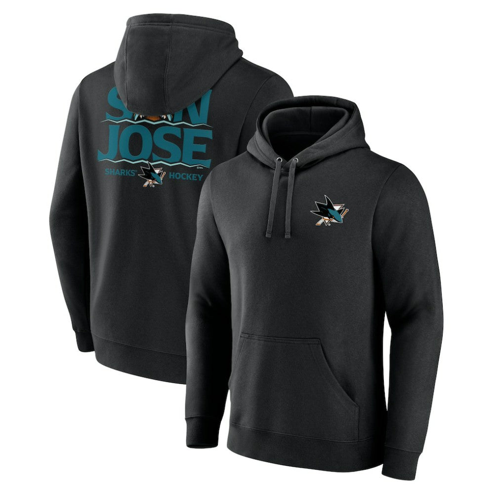 San Jose Sharks - Territorial Pullover Hoodie Black