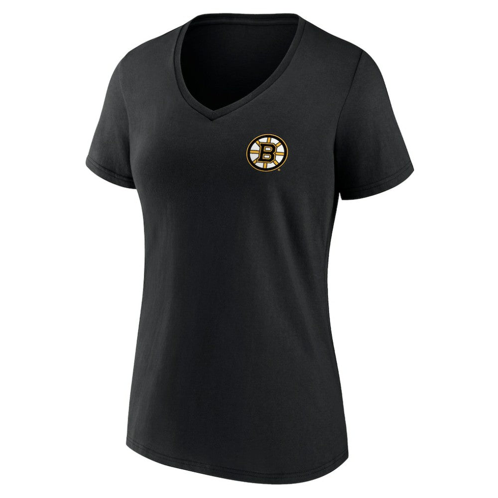 Boston Bruins Women's Territorial V-Neck T-Shirt Black