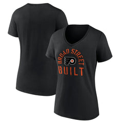Philadelphia Flyers - Women's Shout Out V-Neck T-Shirt Black