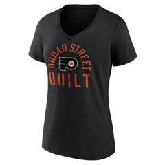 Philadelphia Flyers - Women's Shout Out V-Neck T-Shirt Black