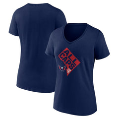 Washington Capitals Women's Shout Out V-Neck T-Shirt Navy