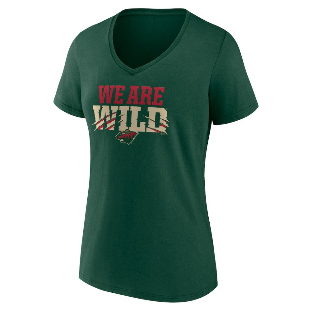 Minnesota Wild - Women's Proclamation V-Neck T-Shirt Green