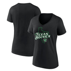 Dallas Stars - Women's Represent V-Neck T-Shirt Black