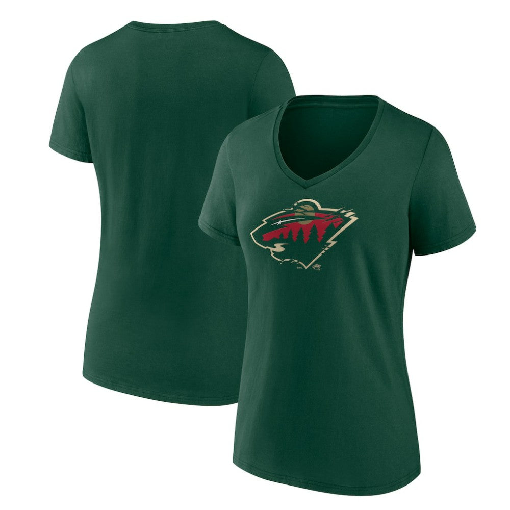 Minnesota Wild - Women's Represent V-Neck T-Shirt Green