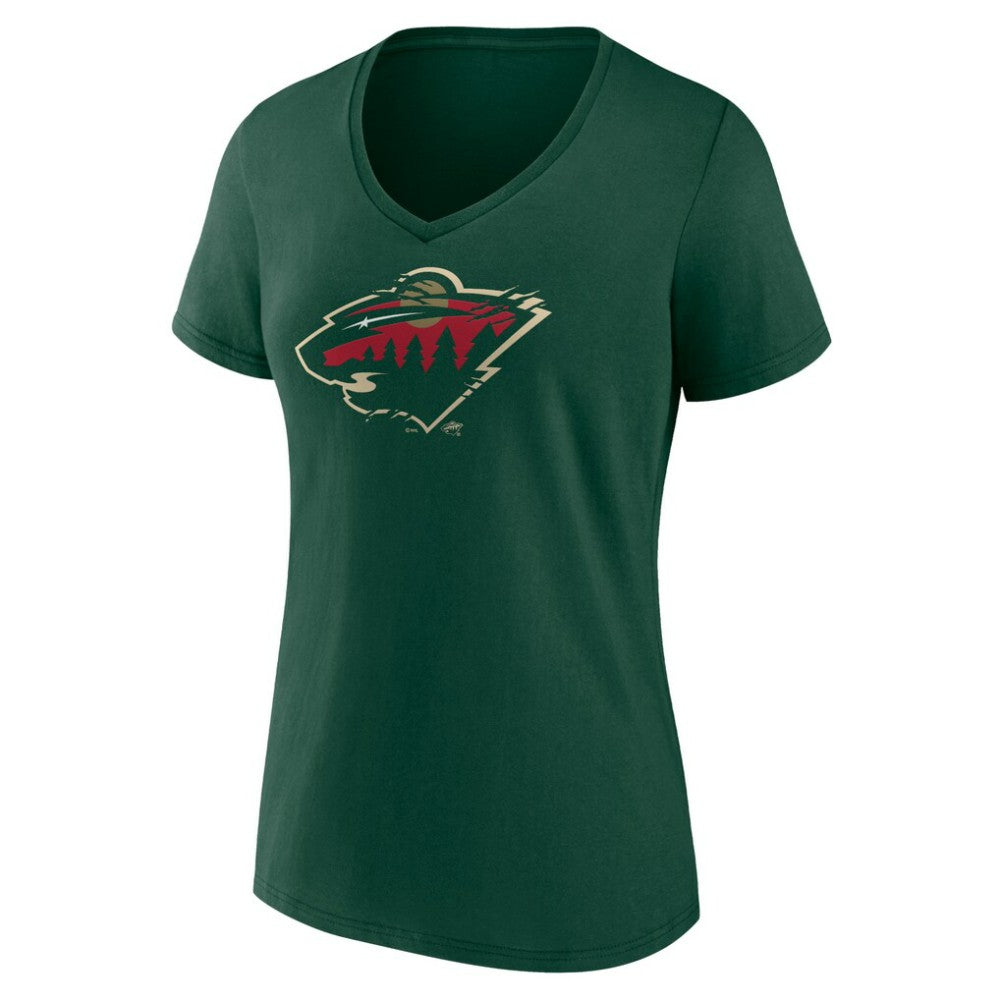 Minnesota Wild - Women's Represent V-Neck T-Shirt Green