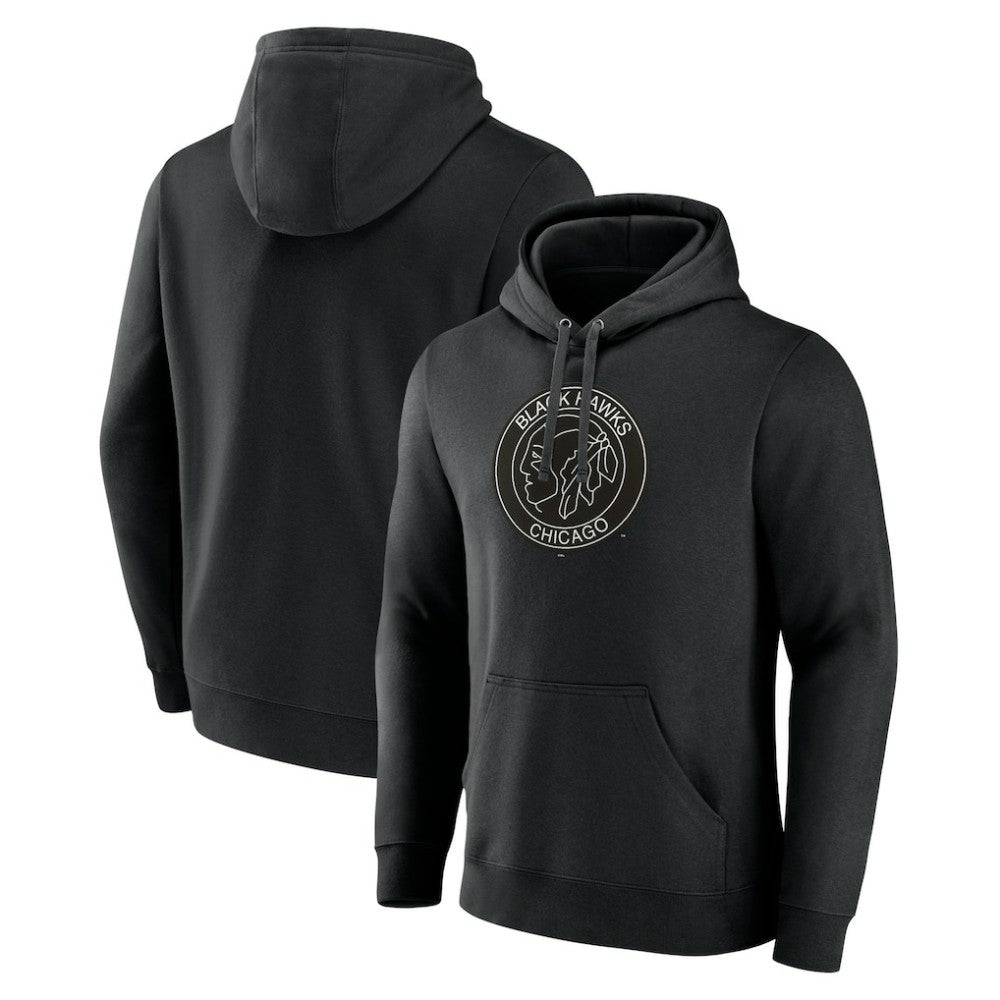 Chicago Blackhawks Alternate Logo Pullover Hoodie Black