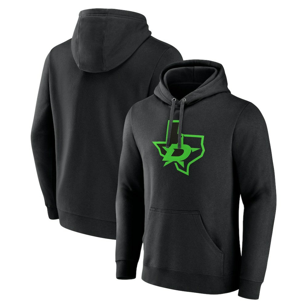 Dallas Stars - Alternate Logo Pullover Hoodie Black