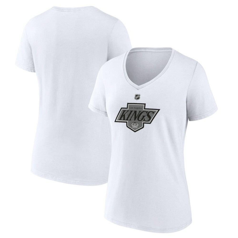 Los Angeles Kings - Women's Alternate Logo V-Neck T-Shirt White