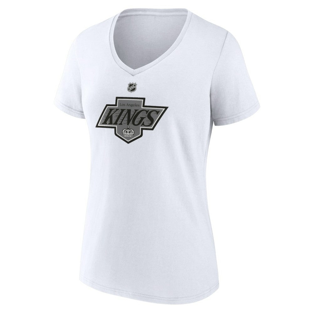 Los Angeles Kings - Women's Alternate Logo V-Neck T-Shirt White