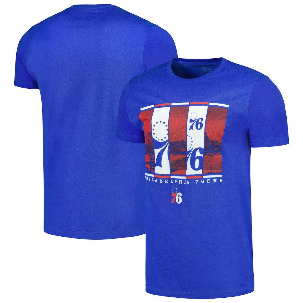 NBA - Philadelphia 76ers Stadium Essentials City Skyline T-Shirt - Royal